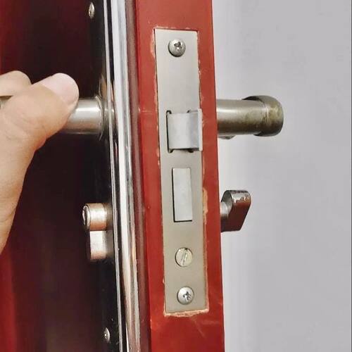 58静音木门锁芯 家用不锈钢室内锁体 125毫米静音锁舌 通用型木.