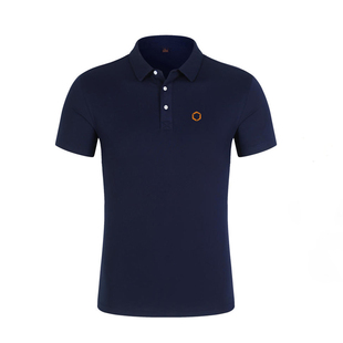 邦房工作服定制POLO衫 印绣LOGO 短袖 翻领T恤中介地产广告公司工装