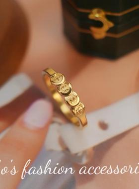 平安喜乐钛钢闭口戒指