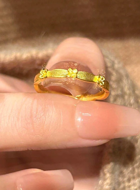 钛钢不掉色精致甜美戒指