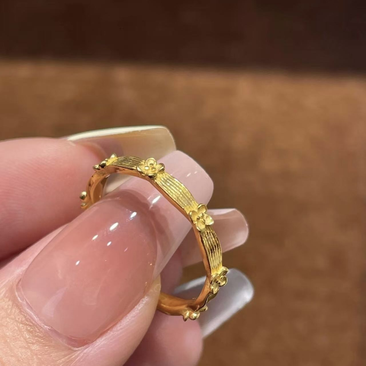 钛钢不掉色甜美个性戒指