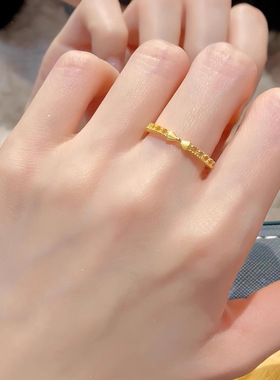 钛钢不掉色甜美风戒指