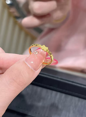 钛钢不掉色轻奢甜美戒指