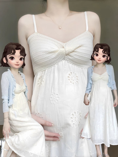 孕妇装夏季时尚新款洋气网红中长款吊带裙甜美孕期穿搭连衣裙套装