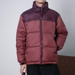 88001-P155 冬季男士白鸭绒羽绒服雪山刺绣拼接撞色羽绒外套图片