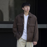JK8301-P75春装新款男士新中式高级感简约休闲百搭青少年夹克外套，男装夹克，电商C309A