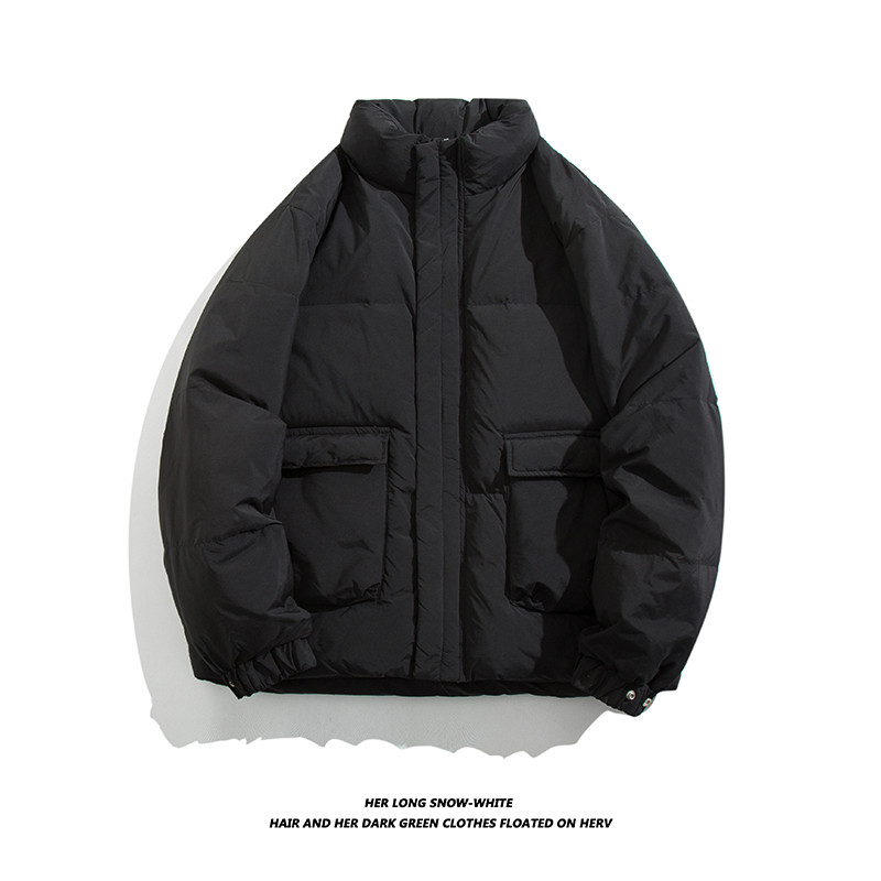 80%绒冬季男士纯色简约白鸭绒羽绒服潮牌加厚保暖外套QY6626-P190,男装羽绒服,电商C309A