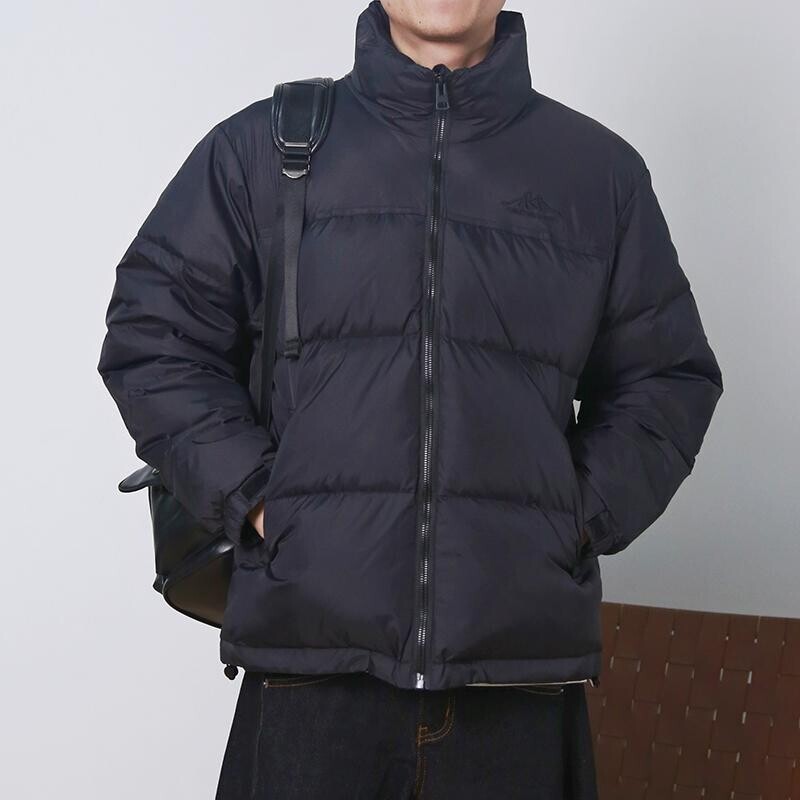 88001-P155冬季男士白鸭绒羽绒服雪山刺绣拼接撞色羽绒外套,男装羽绒服,电商C309A
