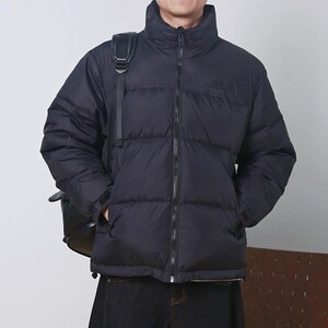 88001-P155 冬季男士白鸭绒羽绒服雪山刺绣拼接撞色羽绒外套图片