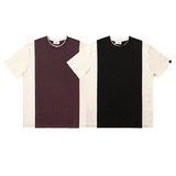T6686-P5667%棉33%聚酯纤维夏季新款美式百搭拼色短袖T恤半袖t，男装T恤，电商C309A