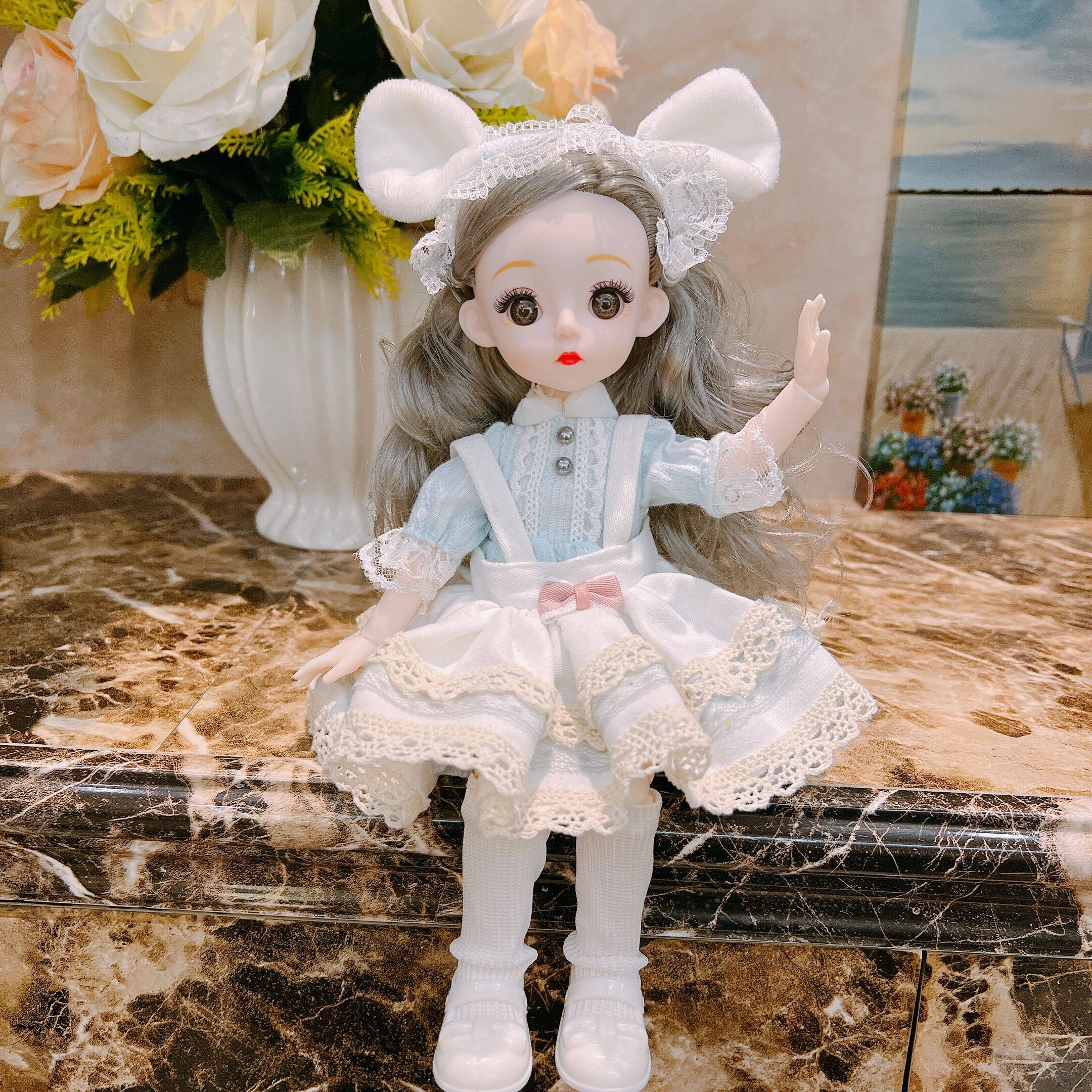 30厘米改妆6分娃娃bjb20关节换装女孩玩具公主洋娃娃儿童生日礼物