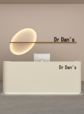 服装店美容院收银台店铺小型烤漆接待台展厅咨询台公司前台吧台