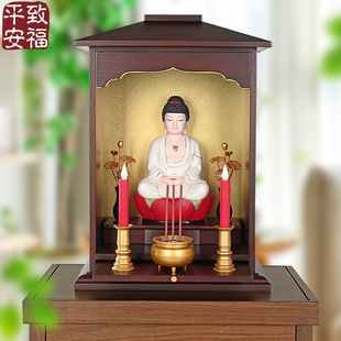 清仓特价阁带门实木金丝锦缎财神观音祖先柜神台神龛桌佛柜