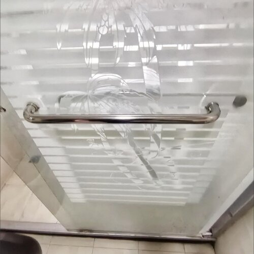 浴室移门把手推拉移门孔距440卫生间淋浴房304不锈钢玻璃门拉手