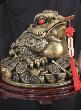 大号金蟾招财摆件客厅家居办公室