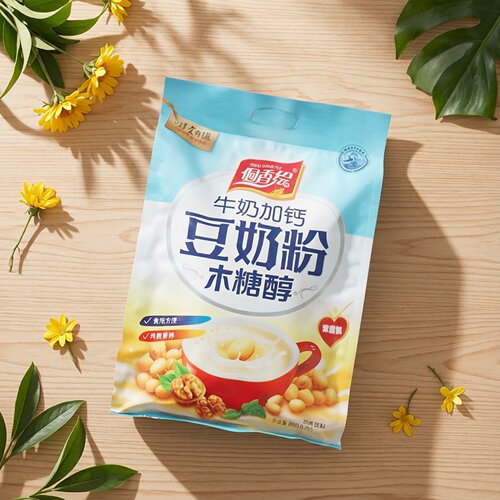 侗香绘牛奶加钙木糖醇豆奶粉800克20小包冲泡独立包装