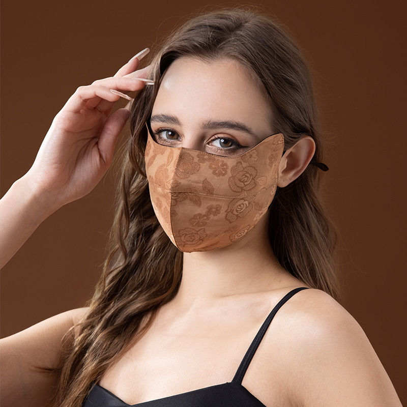 爱丝玉真丝香云纱护眼角防晒口罩