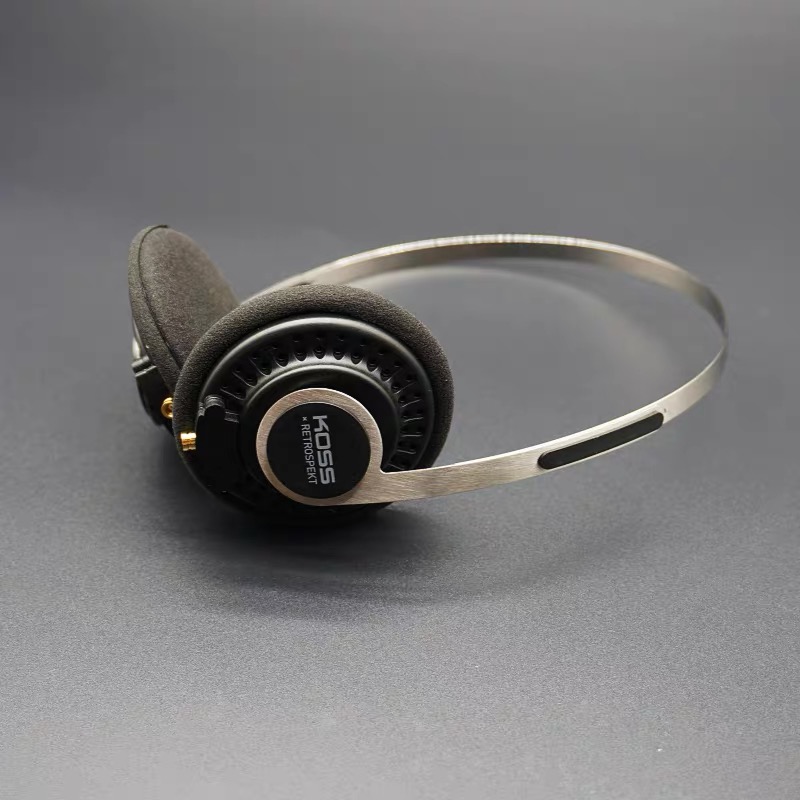 KOSS复古mmcx插拔式头戴耳机可升级换线 时尚音质经典金属头梁