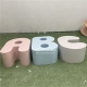 玻璃钢商场休闲椅座椅字母造型雕塑幼儿园学校坐凳广场休息等候椅