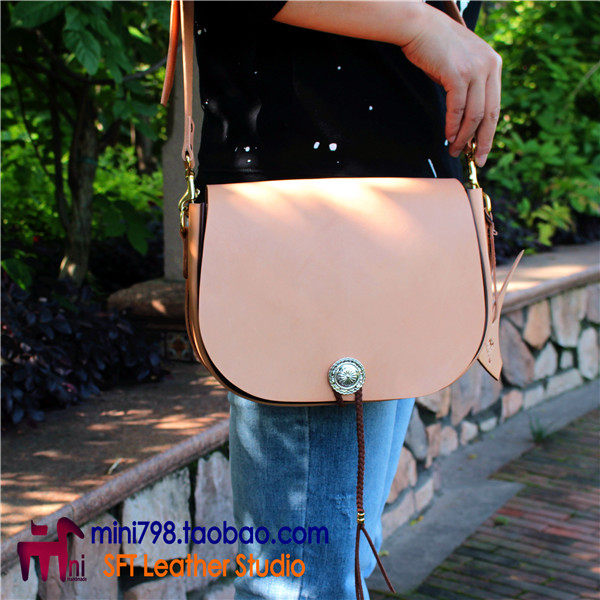 mini手工皮具 纸样 图纸 diy版型 纸型 bxk-17 高桥款马鞍包版型