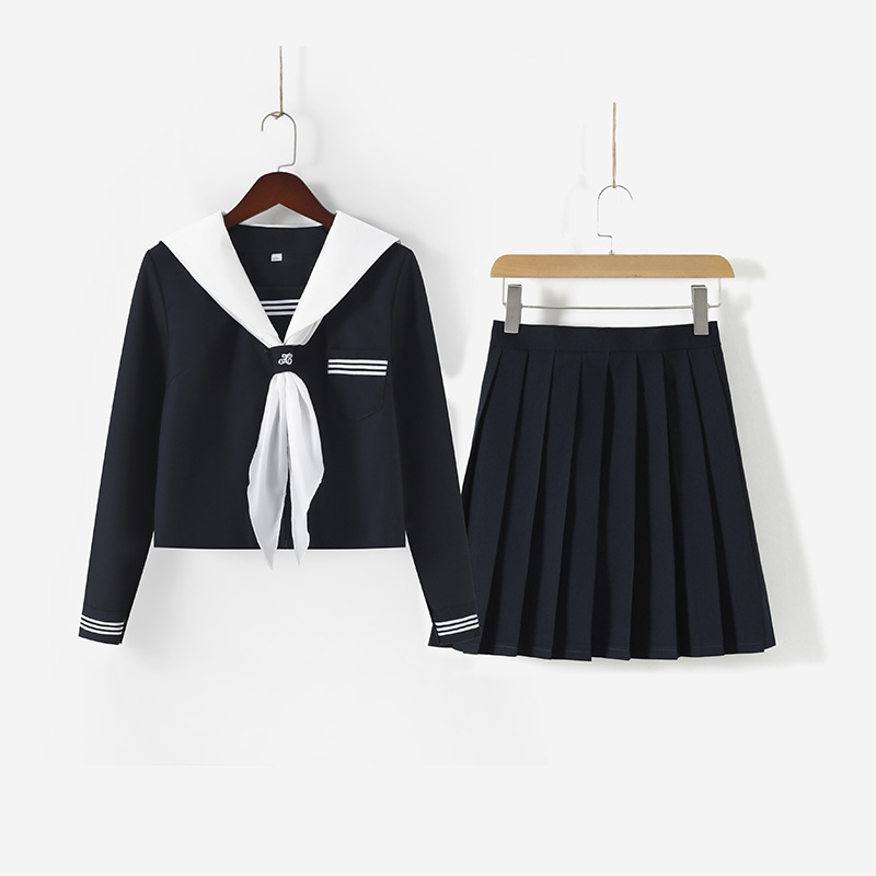 水色日记日系正版甜美白领jk制服原创软妹水手服学院风校供套装女
