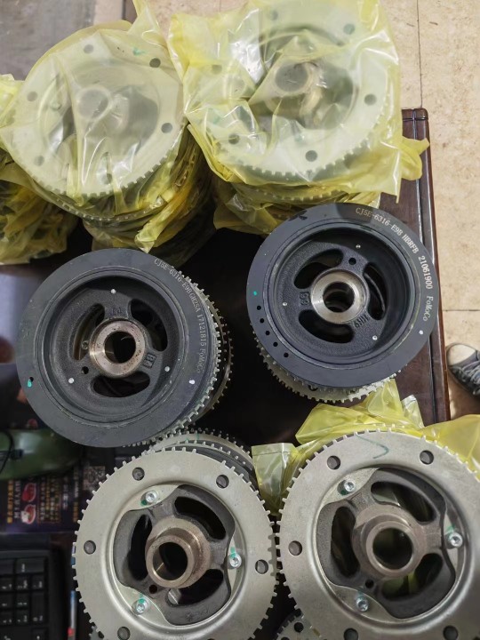 CJ5E-6316-E9B江铃v362新全顺汽油驭胜n352曲轴减振皮带轮 2.0T