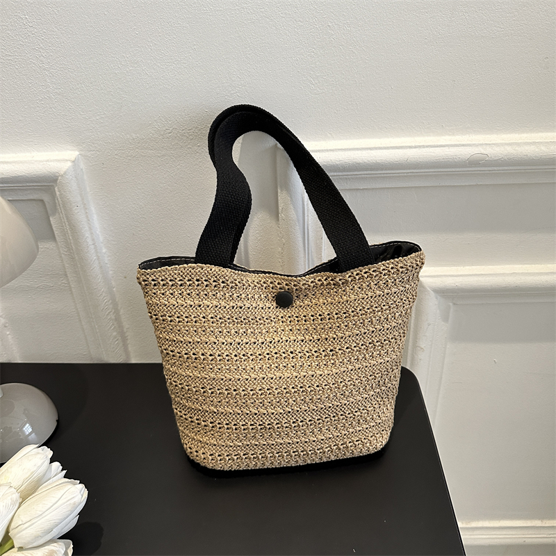 度假便当包草编上班手拎上班