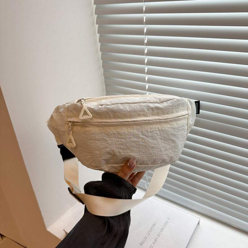 帆布休闲单肩包女2025新款潮斜挎包夏天运动胸包小众百搭ins腰包,箱包皮具/热销女包/男包,胸包,淘宝优惠券,粉丝福利购,淘宝优惠卷