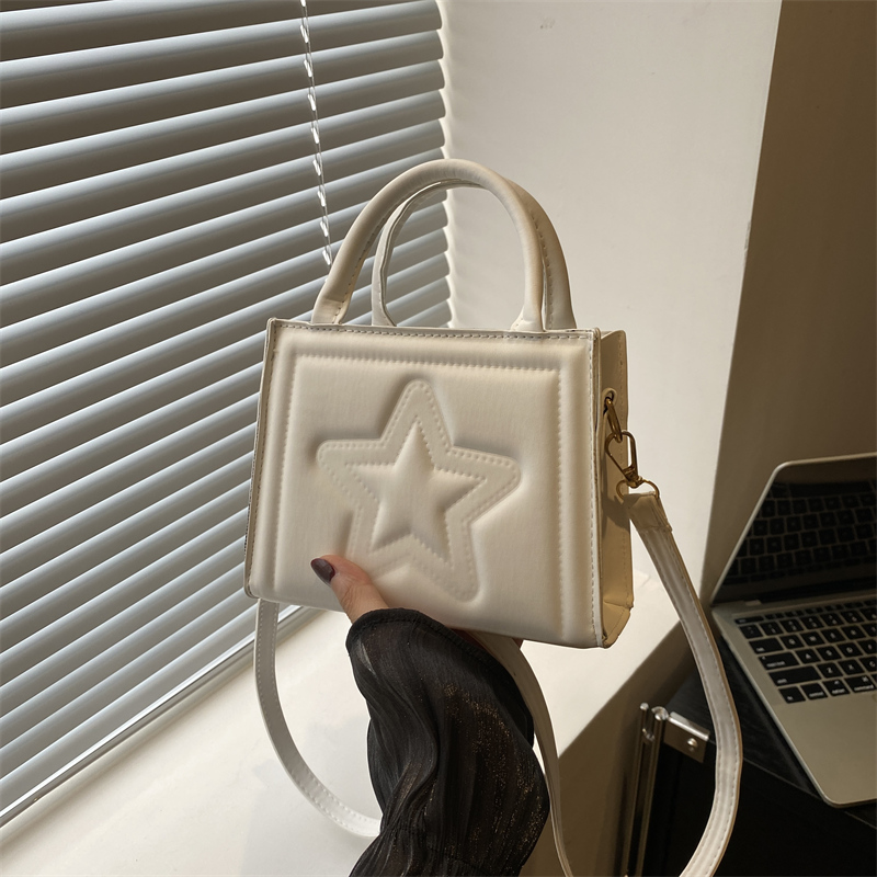 印花星星休闲洋气单肩斜挎小方包