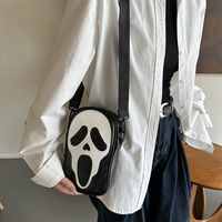 A niche, unique, ghost and funny bag, a cute crossbody bag for girls, an original Korean style, fashionable and trendy cartoon phone case on Instagram thumbnail 6
