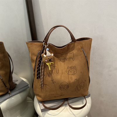 大容量托特包简约腋下学生双肩包