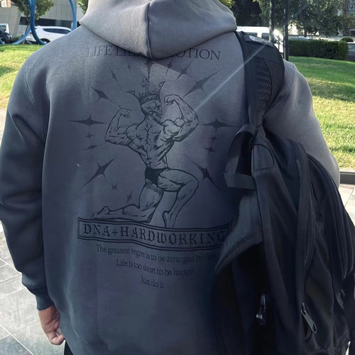 原创DNA鬼背设计鬼背连帽卫衣