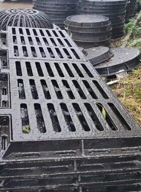 球墨铸铁井盖下水道盖板圆形方形雨水篦子排水沟盖板污水井盖格栅