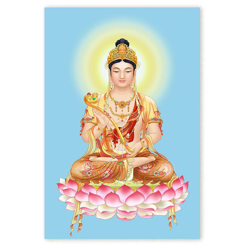 带框钻石画满钻方钻贴钻绣客厅玄关新款神龛竖版佛像普贤菩萨如意