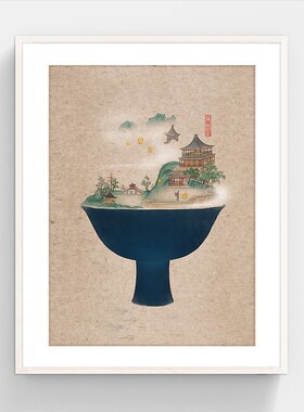 印物所客厅卧室背景墙装饰画挂画