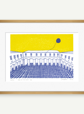 [限量签名35-9款]印物所雅艺She is not her平版画客厅卧室装饰画