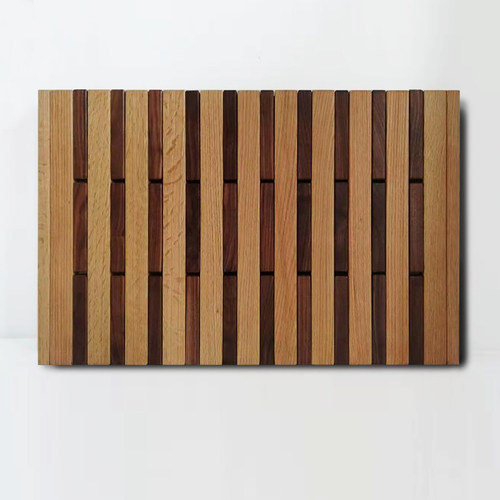 墙面木条实木装饰挂钩黑胡桃门后