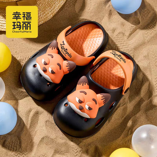 幸福玛丽兔子警官儿童拖鞋可爱公主防滑男女童洞洞鞋外穿沙滩鞋