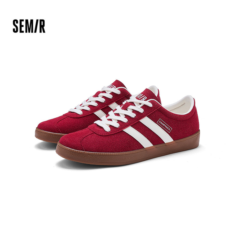 Semir鞋子德训鞋男2025春夏新款男士经典百搭休闲板鞋平底鞋男,流行男鞋,德训鞋,淘宝优惠券,粉丝福利购,淘宝优惠卷