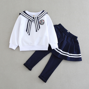 男女童长袖春秋幼儿园海军园服儿童运动会服装学院风班服卫衣套装