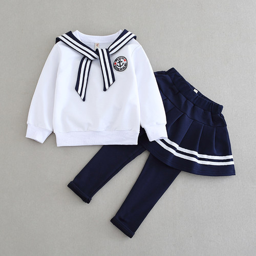 男女童表演服国风长袖卫衣套装