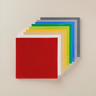 高品质4186a小颗粒积木底板50x50点积木墙 40x40cm大尺寸积木板