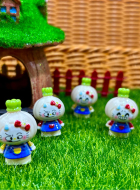 定制立体蒜鸟kt卡通diy手工奶油胶钥匙扣包挂树脂配件装饰品摆件