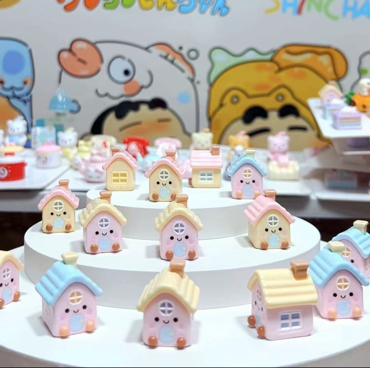 定制立体JC小房子微缩食玩diy奶油胶装饰品树脂配件包挂材料摆件