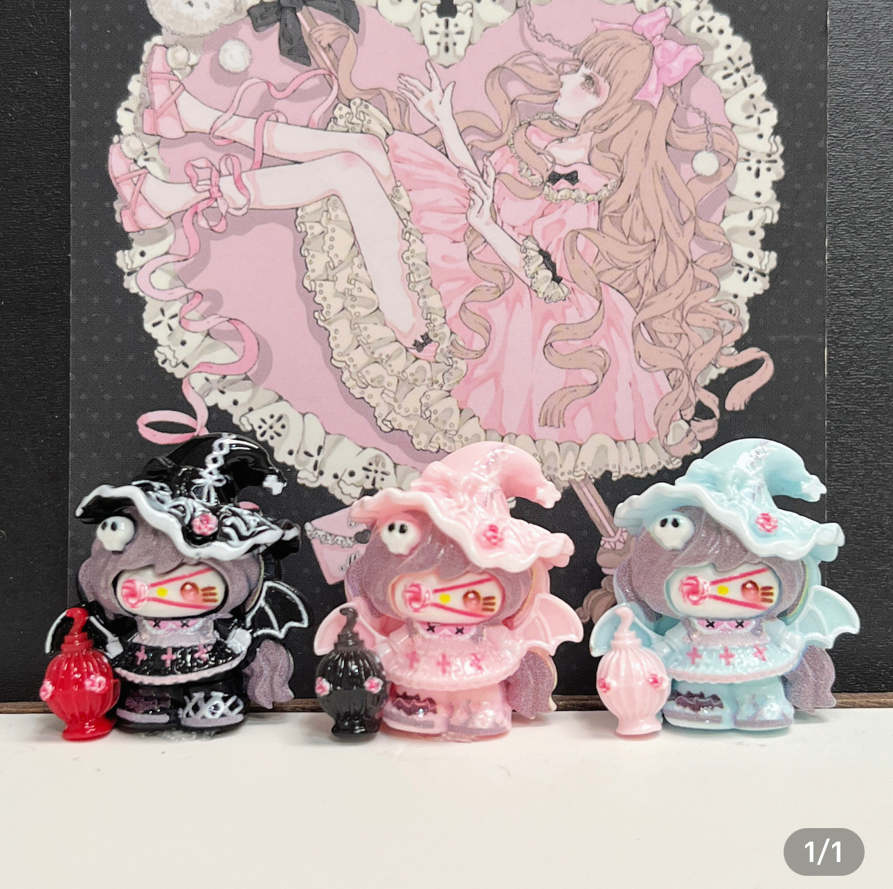 定制蔷薇魔法少女kt卡通diy手工奶油胶发卡夹冰箱贴树脂配件材料