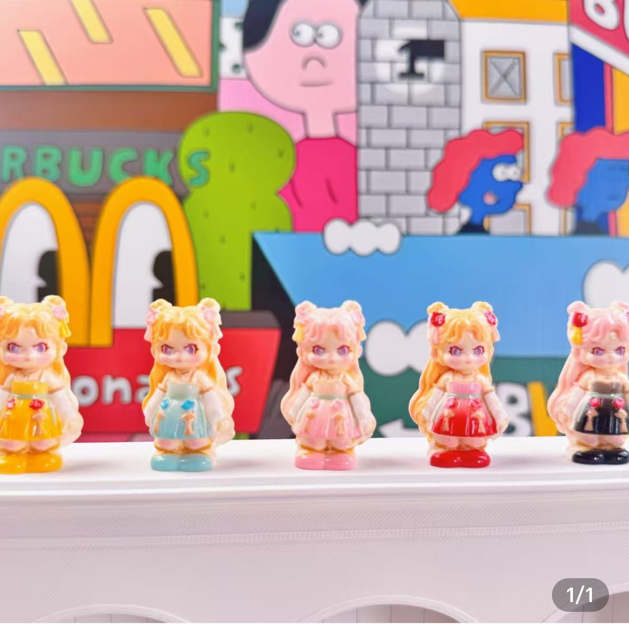 定制立体古风大表姐卡通食玩diy奶油胶手工包挂树脂配件装饰摆件