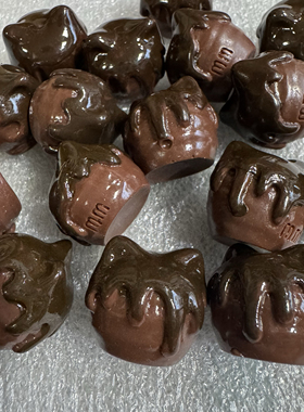 定制巧克力喵喵球仿真食玩diy手工奶油胶冰箱贴树脂配件装饰摆件