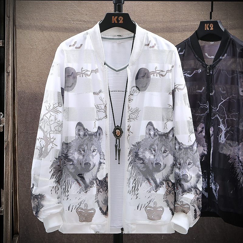 New pattern of men's sun screen thin jacket in summer