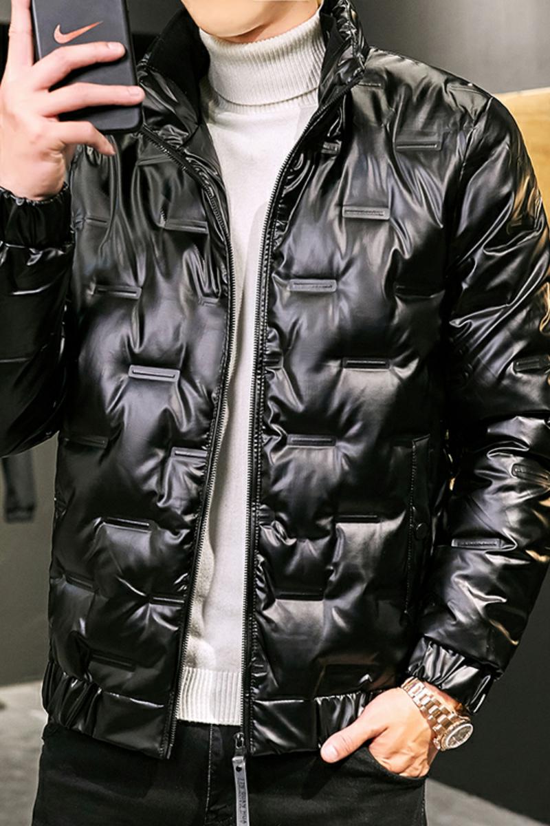 4002-3主推羽绒服男英伦店主风冬季亮面短款羽绒服Y88,男装羽绒服,星座1018-1​
