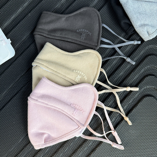 2025秋冬新款 保暖口罩加厚加绒外层纯棉防风御寒男女高颜值护眼角